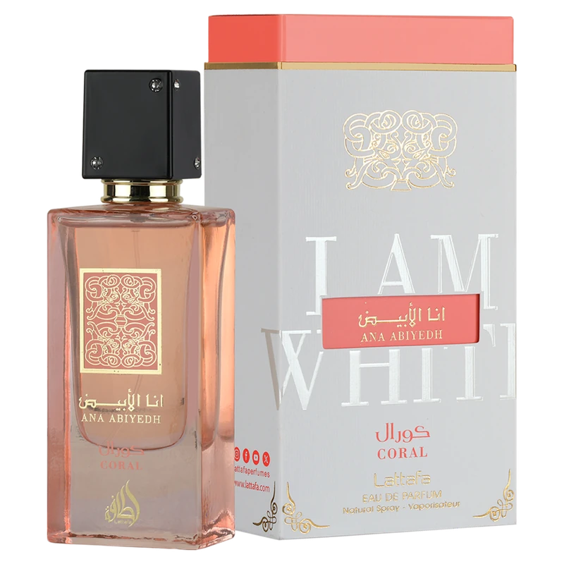 Lattafa Ana Abiyedh Coral EDP 60 ML original, perfume árabe