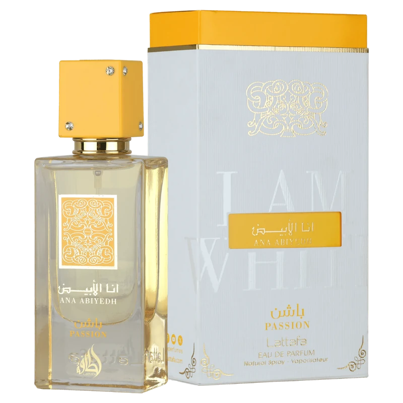 Lattafa Ana Abiyedh Passion EDP 60 ML original, perfume árabe
