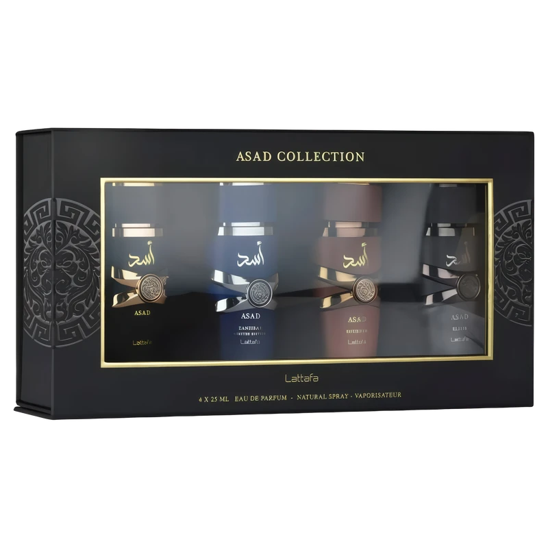Lattafa Asad Collection 25 ML Set 4 Pcs original, perfume árabe