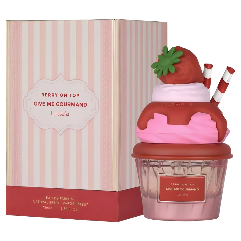 Lattafa Give Me Gourmand Berry On Top EDP 75 ML original, perfume árabe