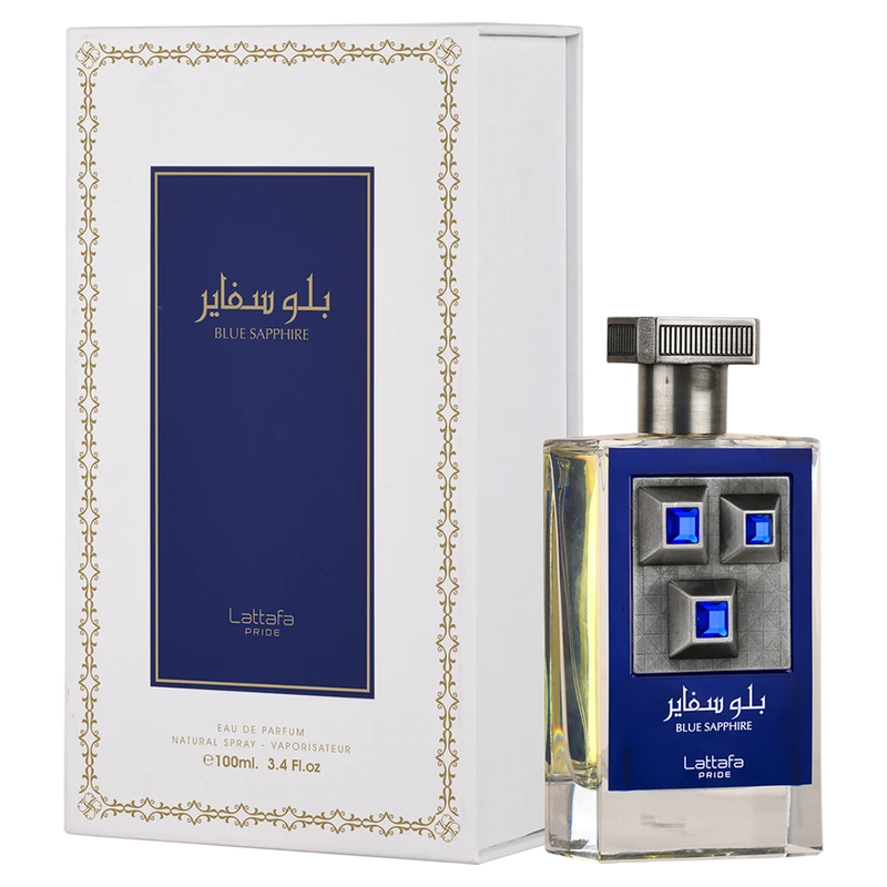 Lattafa Pride Blue Sapphire EDP 100 ML original, perfume árabe