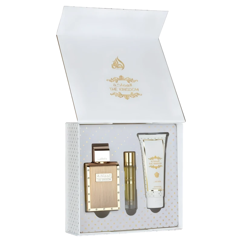 Lattafa The Kingdom EDP Set 3 Pcs original, perfume árabe