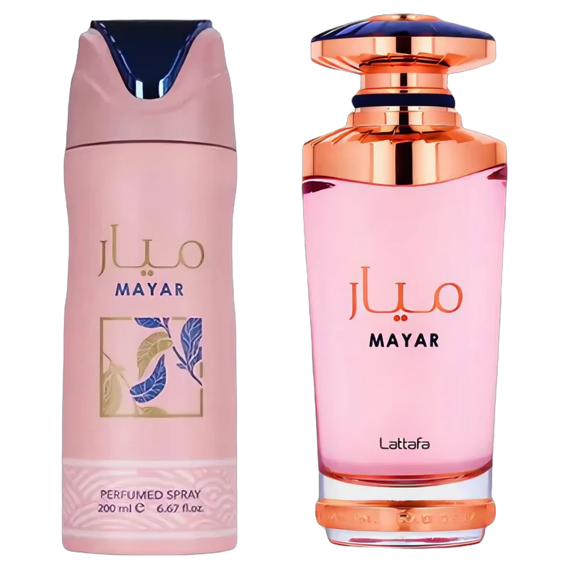 Estuche Lattafa Mayar EDP 100 ml + Desodorante 200 ml original, set de regalo de Lattafa